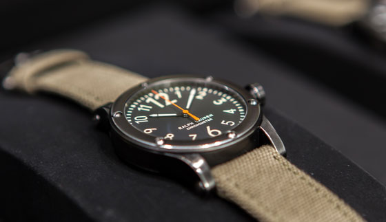 Nixon Safari Deluxe Leather Watch black gunmetal