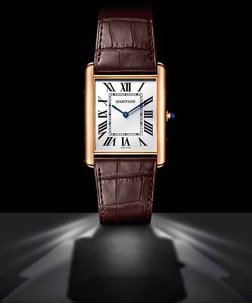 cartier square face watch