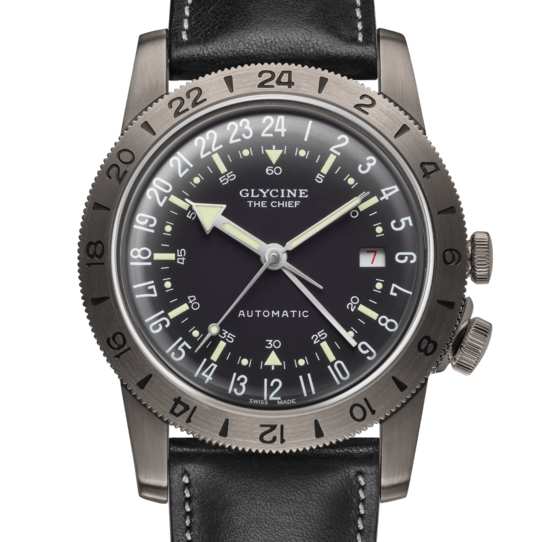 Glycine Men's Airman GMT 42mm Quartz Watch - 1CQR4A | JTV.com