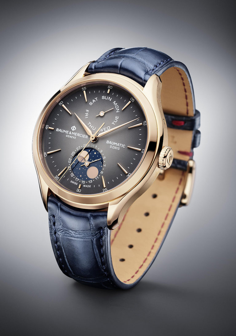 Baume & Mercier Builds on the Baumatic with New Day-Date/Moon-Phase ...