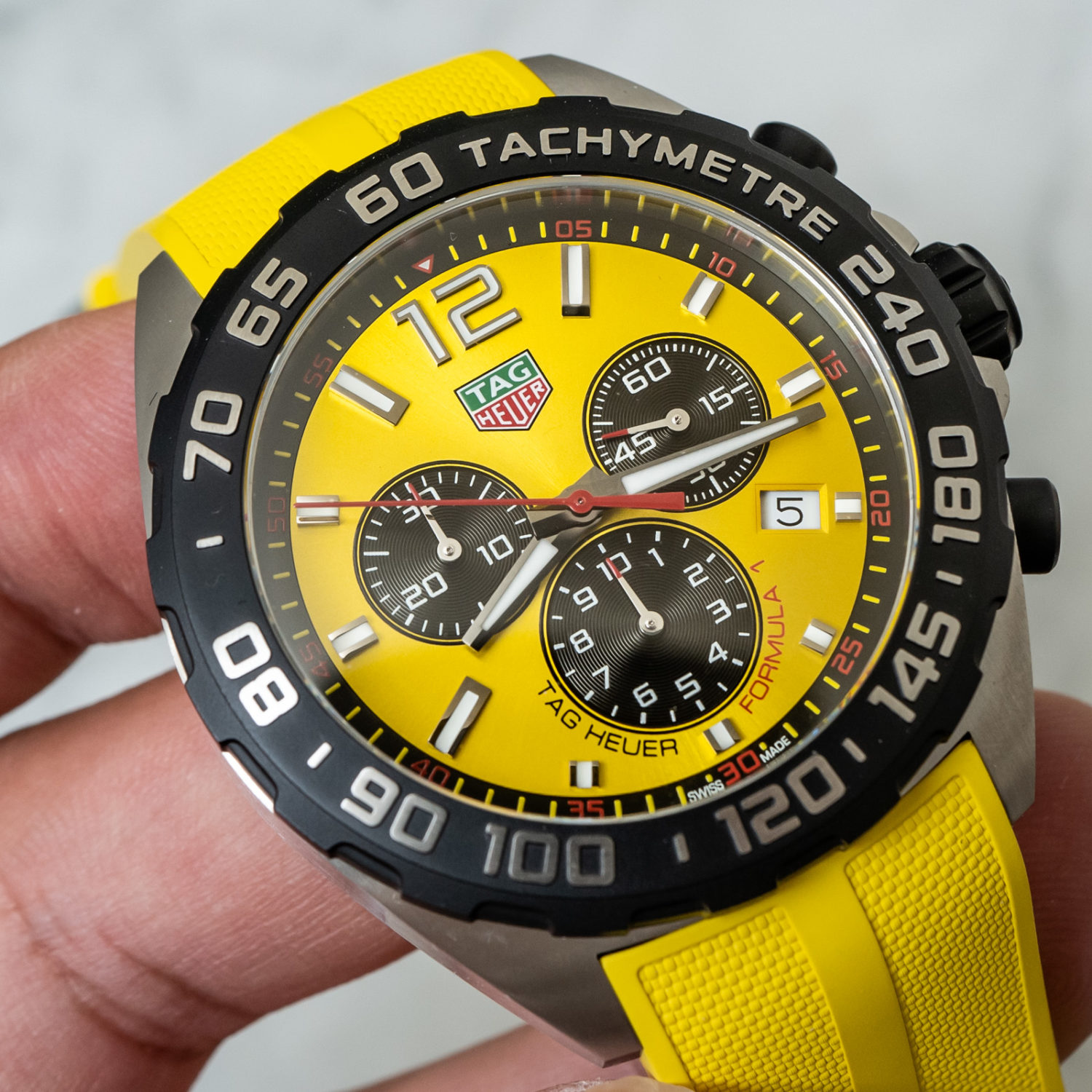 Hands-On Debut: TAG Heuer Formula 1 Chronograph in Three Bright New Colors
