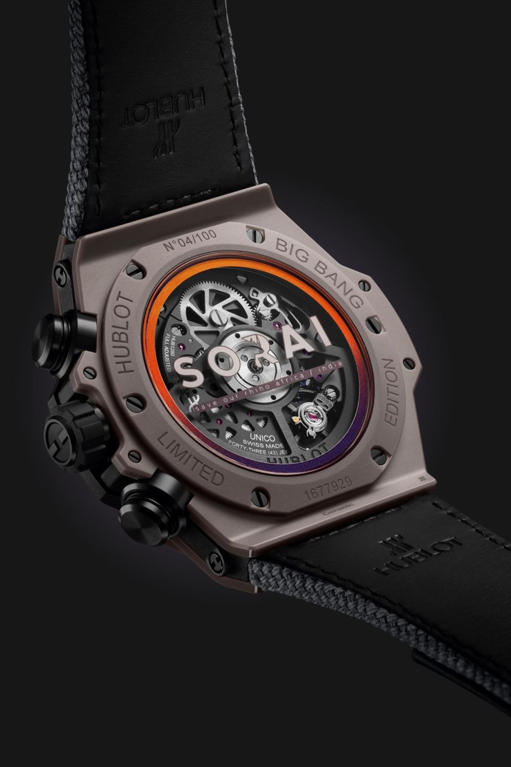 Hublot Introduces Third Collab with Save Our Rhino Africa via Big Bang ...