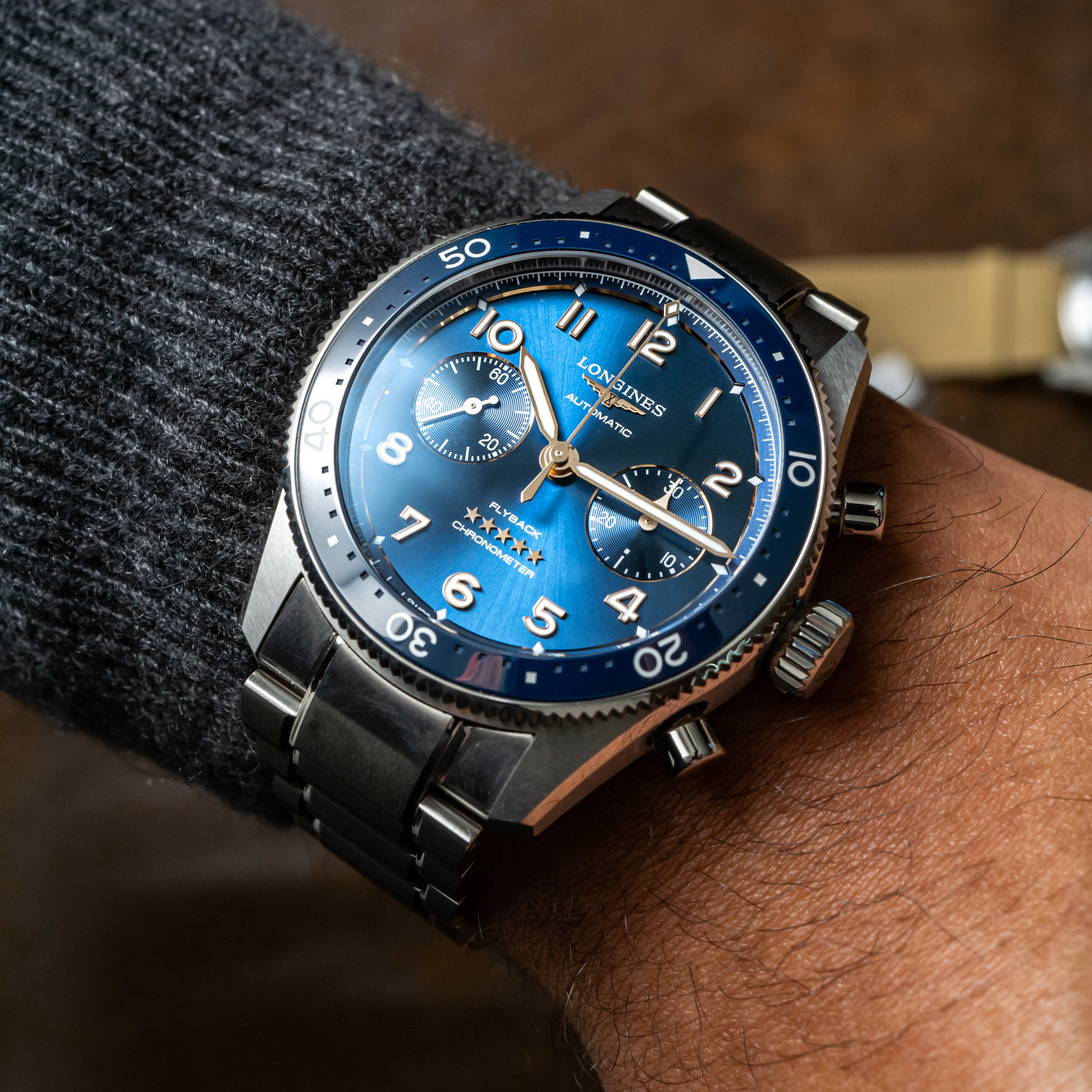 Hands-On Debut: Longines Adds a Flyback Chronograph to the Spirit ...
