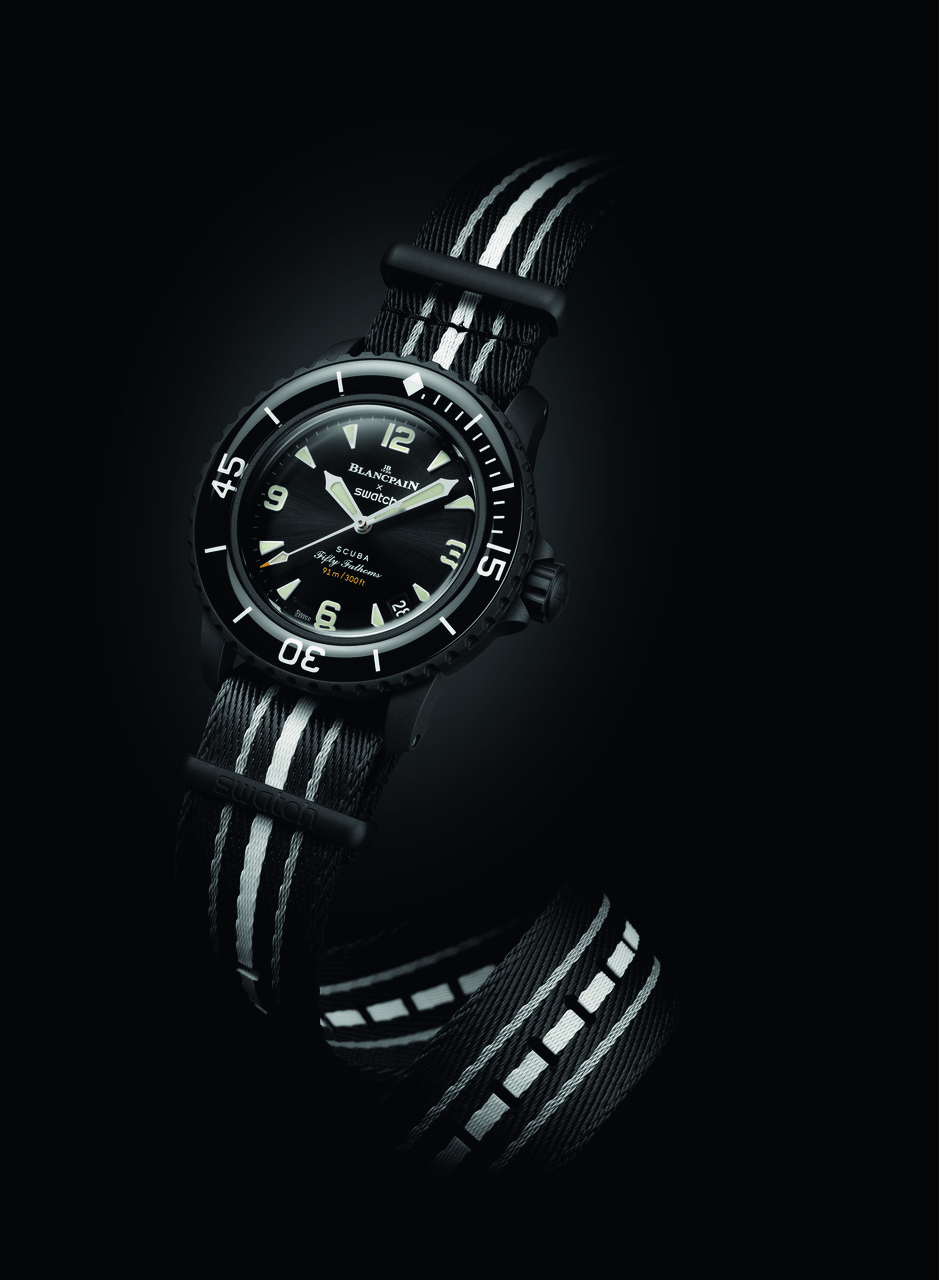 Blancpain and Swatch Announce All-Black Version of the Scuba Fifty Fathoms “Ocean of Storms”